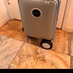 Alpha Robot Smart Rideable Suitcase TSA Approved.