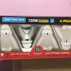 Feit 4 Pack 120 W Replacement Indoor Outdoor Floodlight PAR38 Reflector