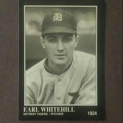 Sporting News 1991 Earl Whitehill Detroit Tigers #127  Baseball Card 1924 Vintage Collectible Sports Conlon Collection MLB