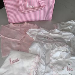 Brand New 6 Piece  Personalized Baby Set. Lea 