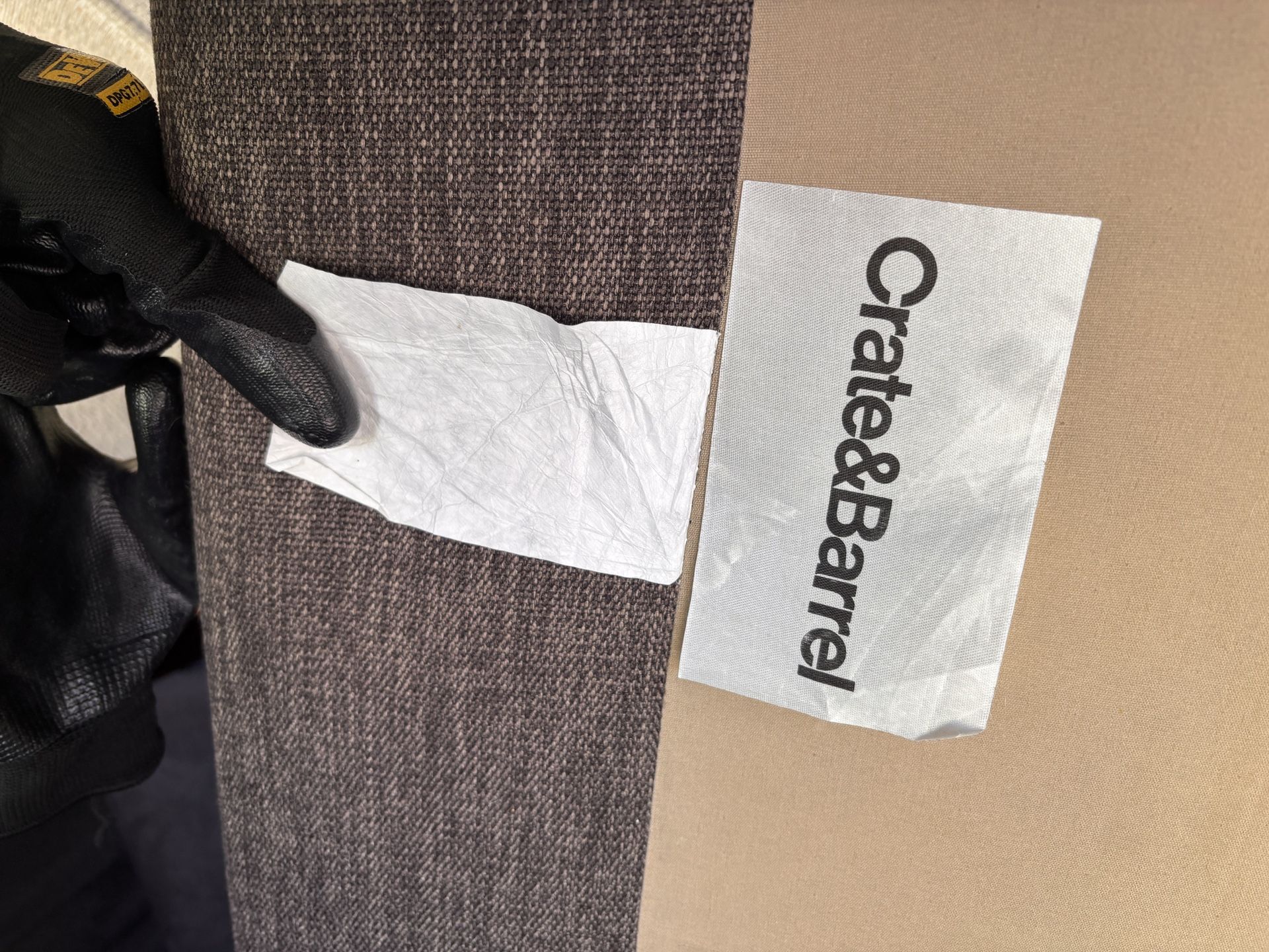 Crate & Barrel Sectional Couch