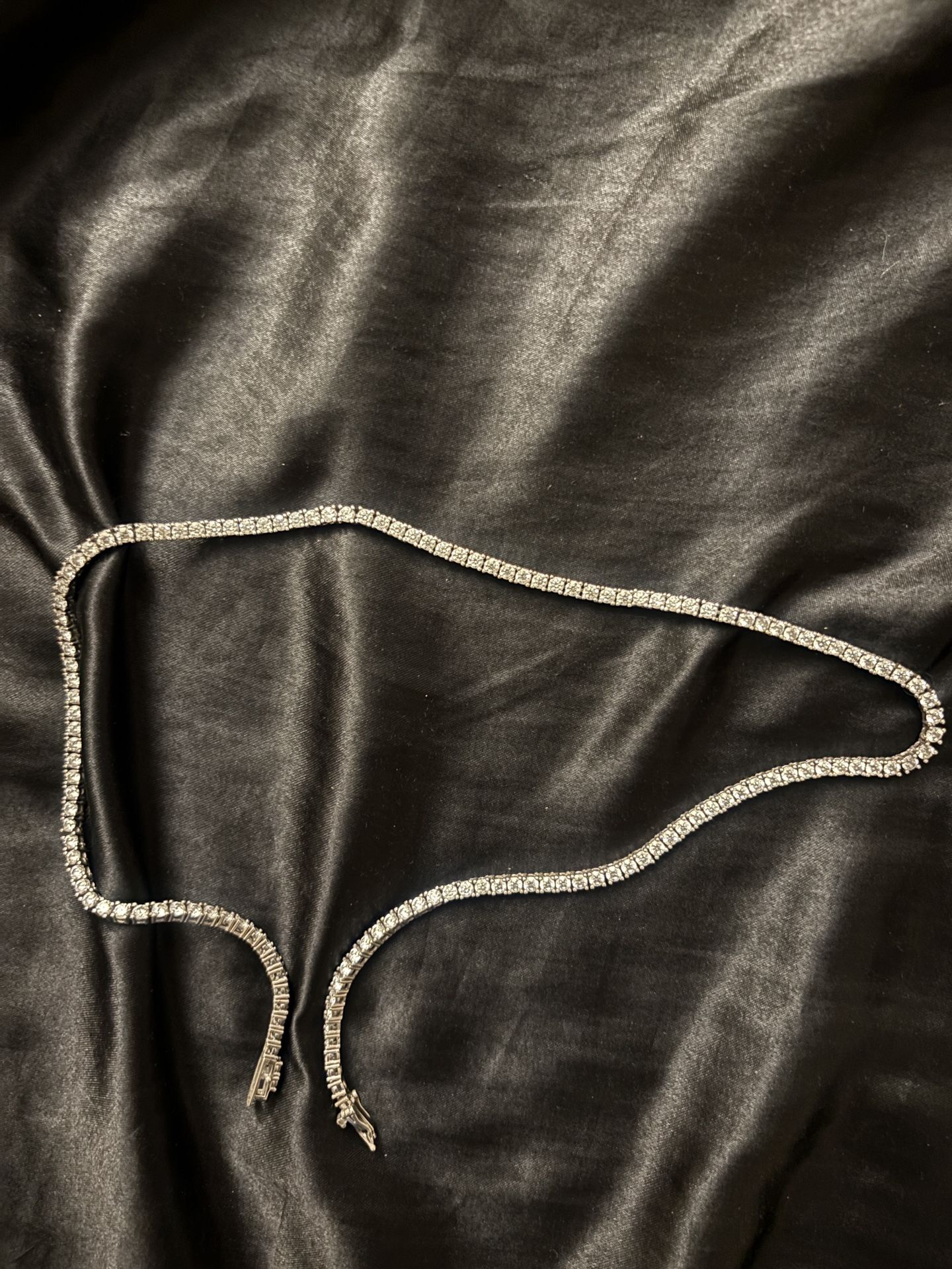 moissanite tennis chain