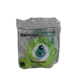 Mike Wazowski Monsters Inc Pixar McDonalds Happy Meal #4 Small Stuffed Toy NEW 