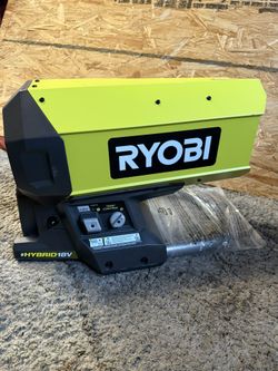 Ryobi Cordless Hybrid Forced Air Propane Heater.