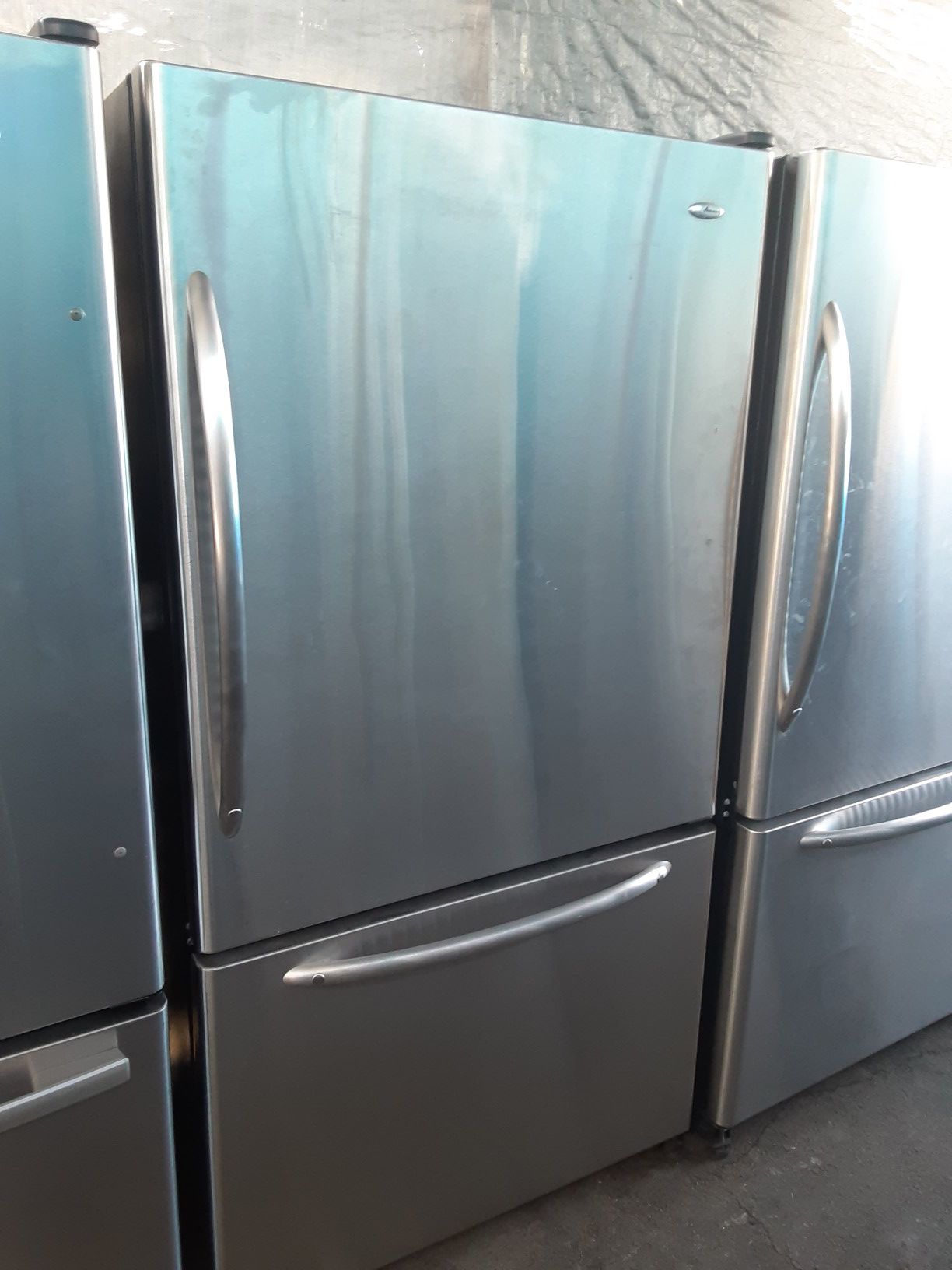 $399 Whirlpool stainless steel bottom freezer fridge includes delivering the San Fernando Valley warranty and installation
