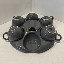 Gray And Yellow Mug Set
