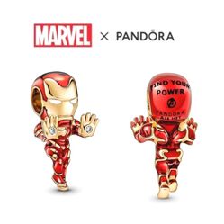 PANDORA Marvel The Avengers Iron Man Charm w/box