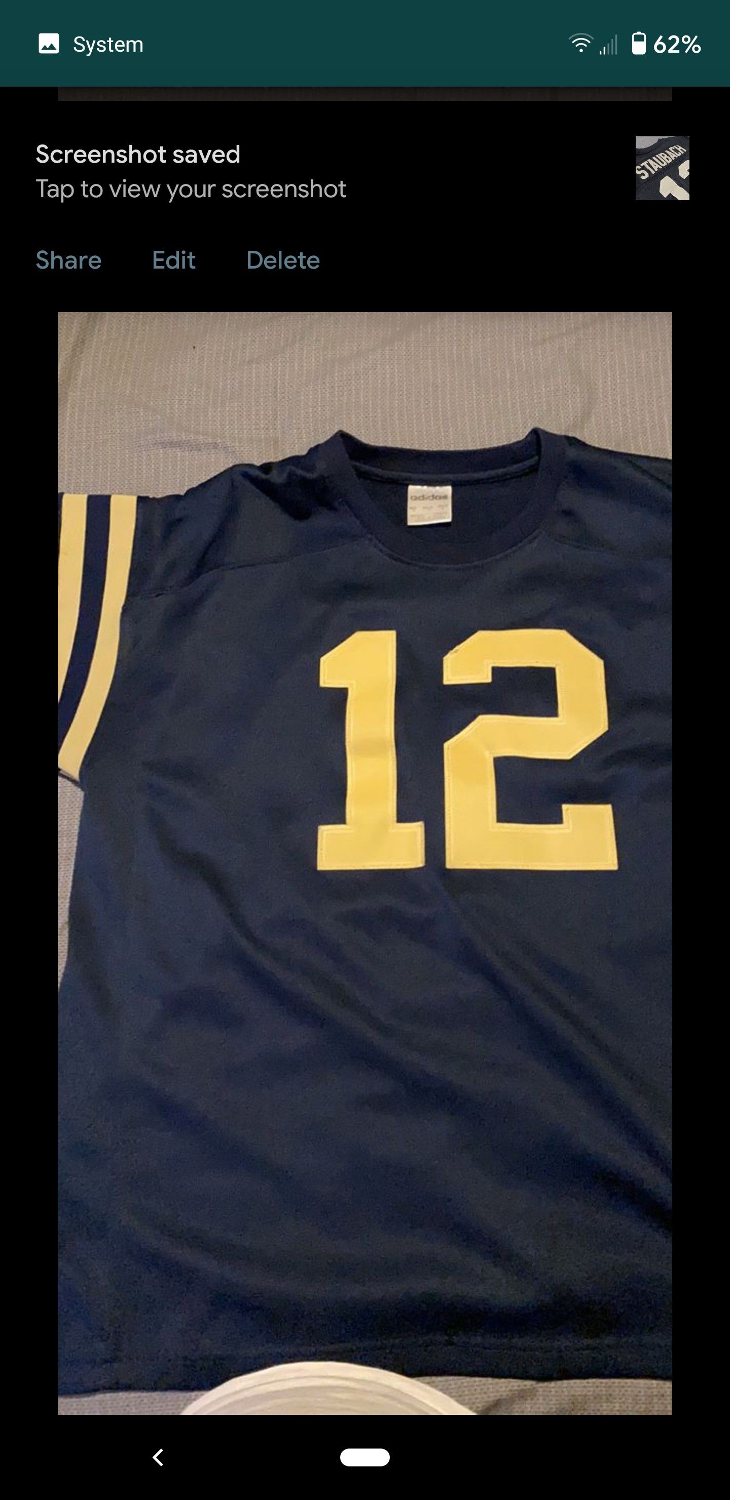 Adidas Navy College Roger Staubach jersey for Sale in Laveen Village, AZ -  OfferUp