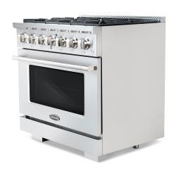 New open Box 36" Professional Style Gas Range