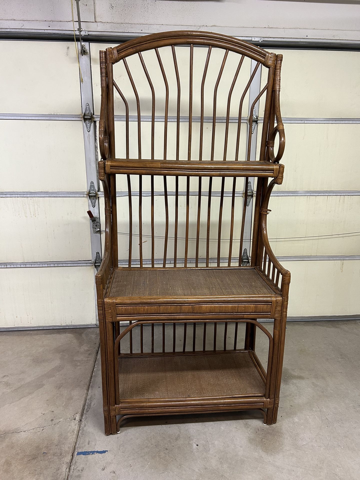 Wicker /Rattan/ Bamboo 3 Tier Shelf Unit $250 OBO