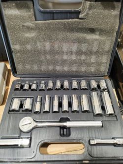24 piece socket set 3/8 drive
