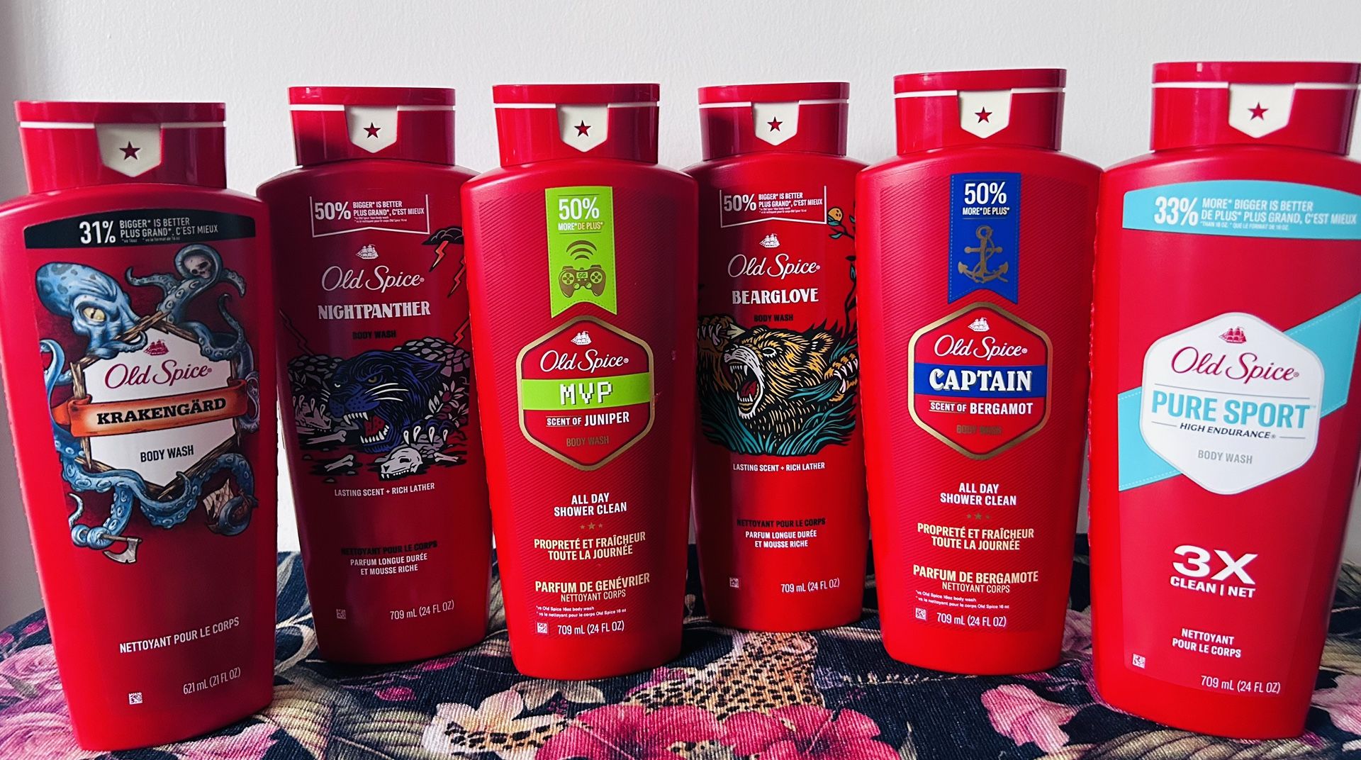 Old Spice Body Wash- $5 Each