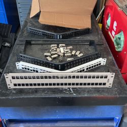 Computer Networking Rack RJ45 Patch Panels Jacks