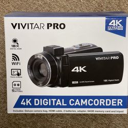 Visitar Pro 4k Video Camcorder 