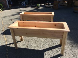 2 Planter boxes 32 L x10 W x 16.5 H