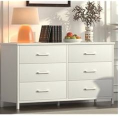 White Wood Dresser 
