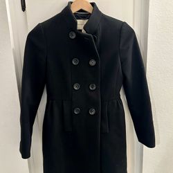 Banana Republic Wool Black Coat