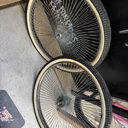 26” Dayton spoke rims for beach cruiser bike 
