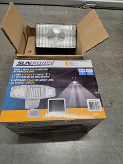 Lot Of (2) Solar Motion Activated Security Lights.