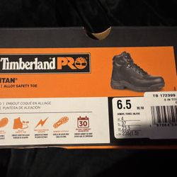 timberland titan  alloy safety  toe boot 6.5 