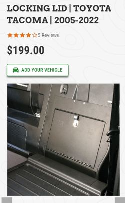 Toyota Tacoma behind rear seat safe