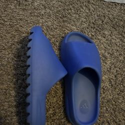 Blue Yeezy Slides