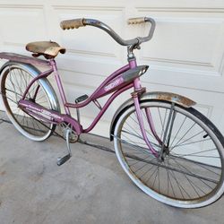 Original Vintage Firestone 500 Ladies 26" Rim Tank Bicycle Cruiser