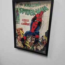The Amazing Spiderman glass covering Wall Art Marvel Wall Decor