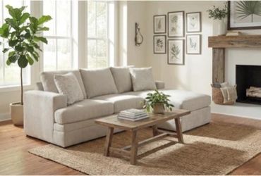 Bonaterra L-Shaped Sectional Sofa with pull out bed
