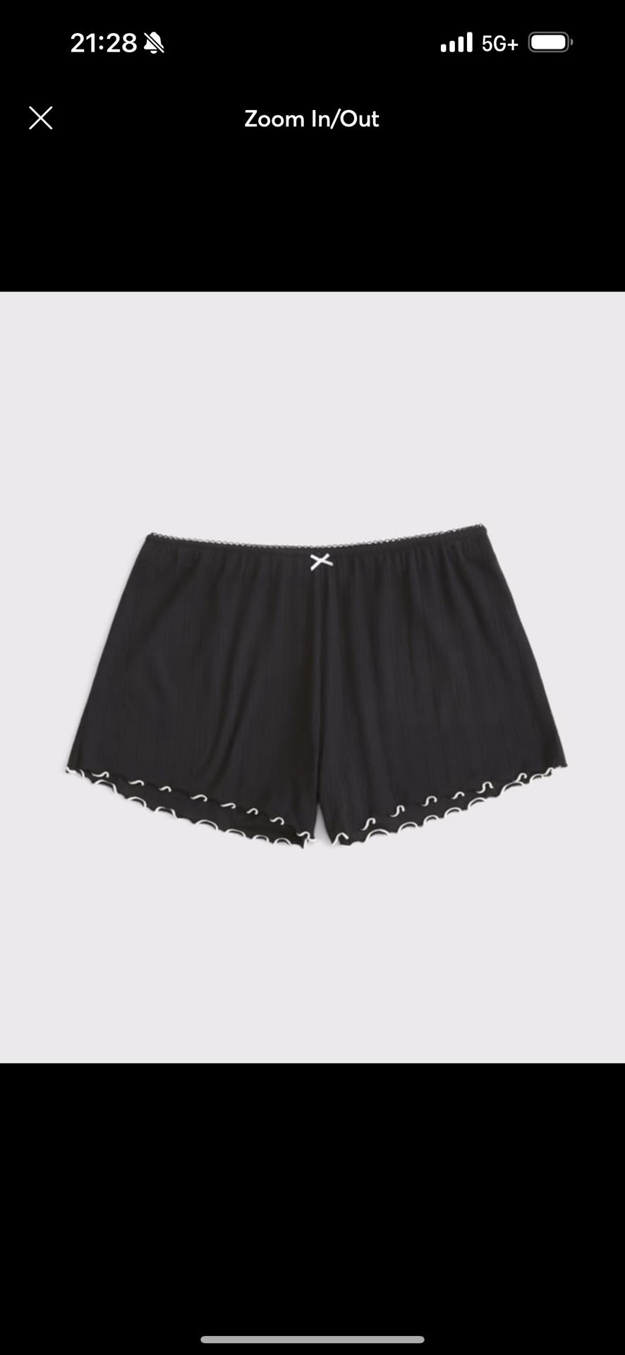 Abercrombie fitch Pointelle Sleep Short size L
