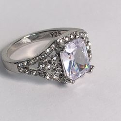 925 SILVER WOMENS Ring Size 9 STAMPED 