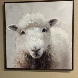 Sheep/Lamb Canvas Painting Wall Art 