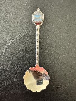 Michigan Mackinac Bridge Vintage Souvenir Spoon Collectible Very Rare.