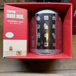 $20 Super Mario Bros. Glossary Mug - NEW