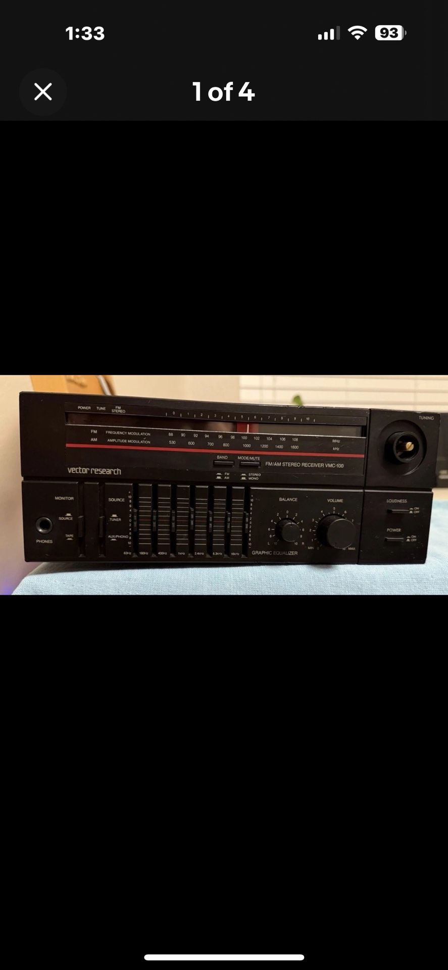 Vintage Vector Research VCM-100 stereo receiver/ Graphic Equalizer Tested