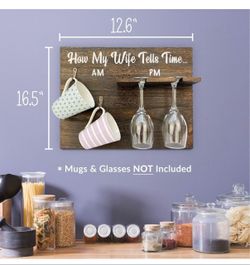 How My Wife Tells Time Wood Wall Sign