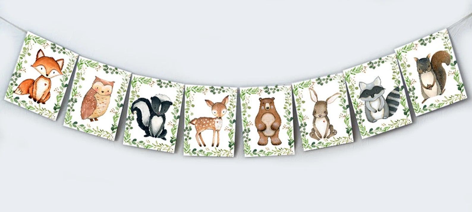 Baby Shower Decor - Woodland Animals