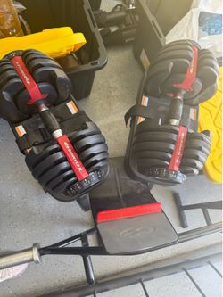 Bowflex adjustable dumbbells