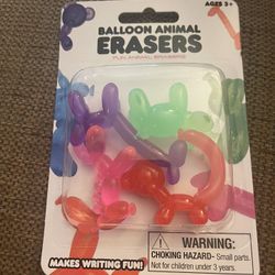 Balloon Animal Erasers 