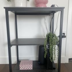 Tall End Table with Charging Station (Like new)