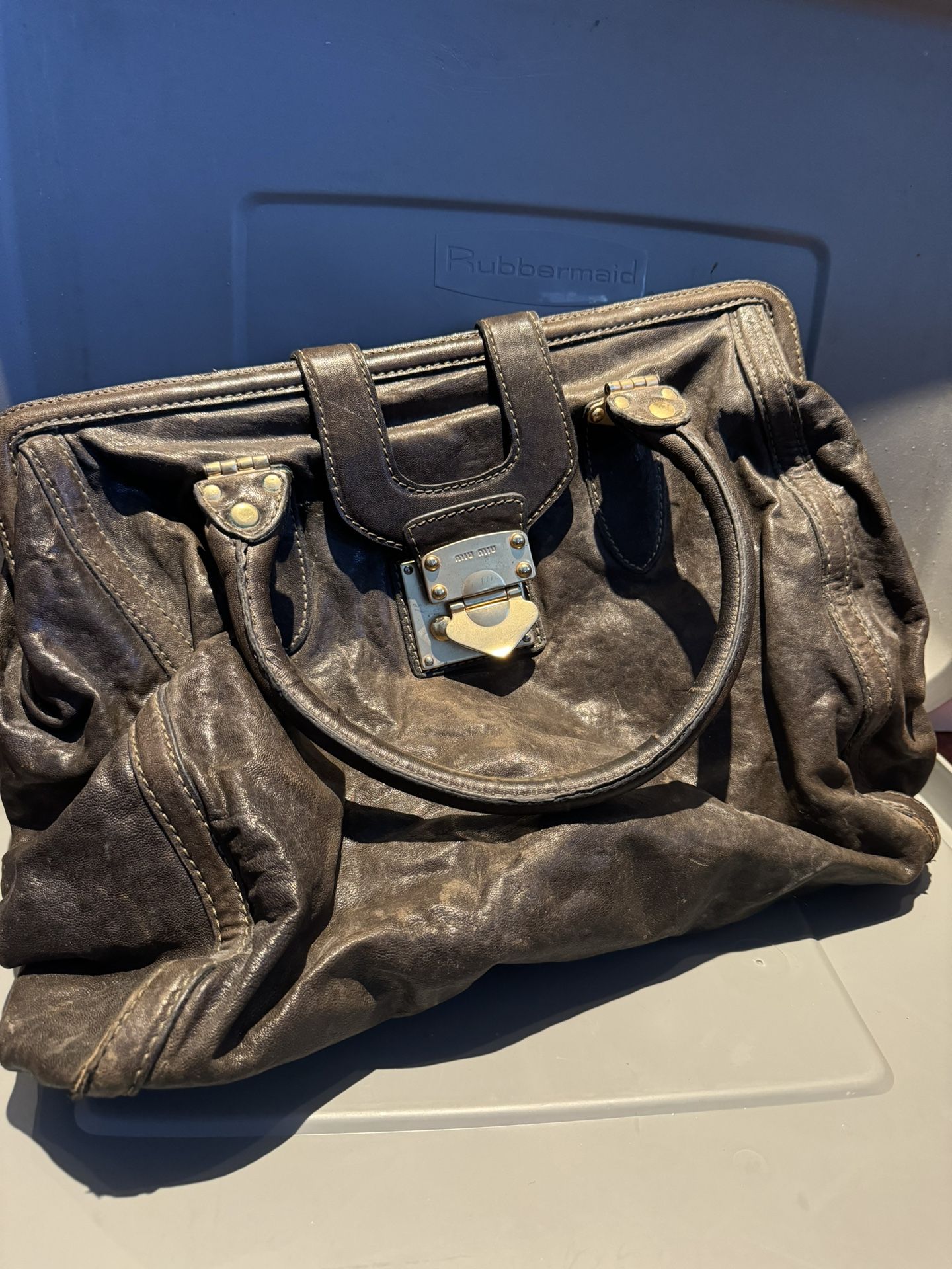 Mui Mui Leather Purse