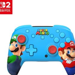 Turtle Beach Rematch Wireless Controller: Mario & Luigi - Officially Licensed for Nintendo Switch 2, Nintendo Switch - TMR Thumbsticks, Customizable R