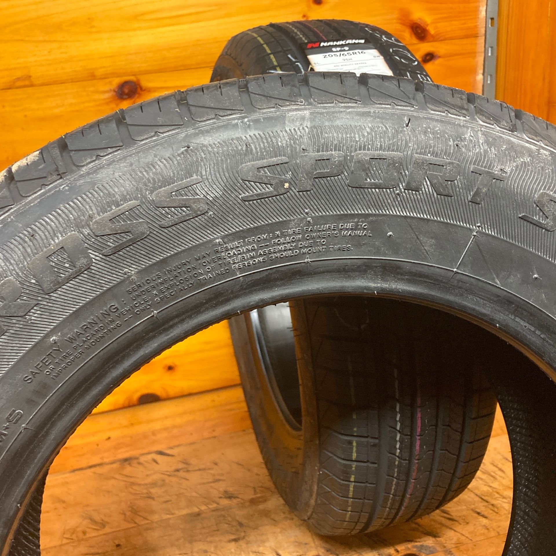 Brand New Pair 2 Tires 205-65-16 Nanking Like New Stock 756-150