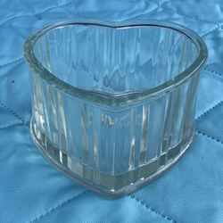 Glass Heart Jar 