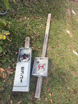 100 amp pole and meter
