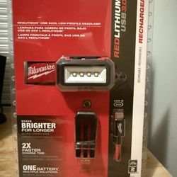 Lampara para cabeza de perfil bajo USB de 600 L red lithium 