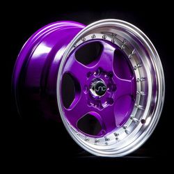 JNC010 Candy Purple Machined Lip Wheels - 15"-19"
