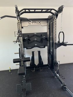 2in1 Pro Series - All in One Home Commercial Gym - Dual Cable Machine - Squat Rack - Bench Press - (Weights Fitness Exercise) 