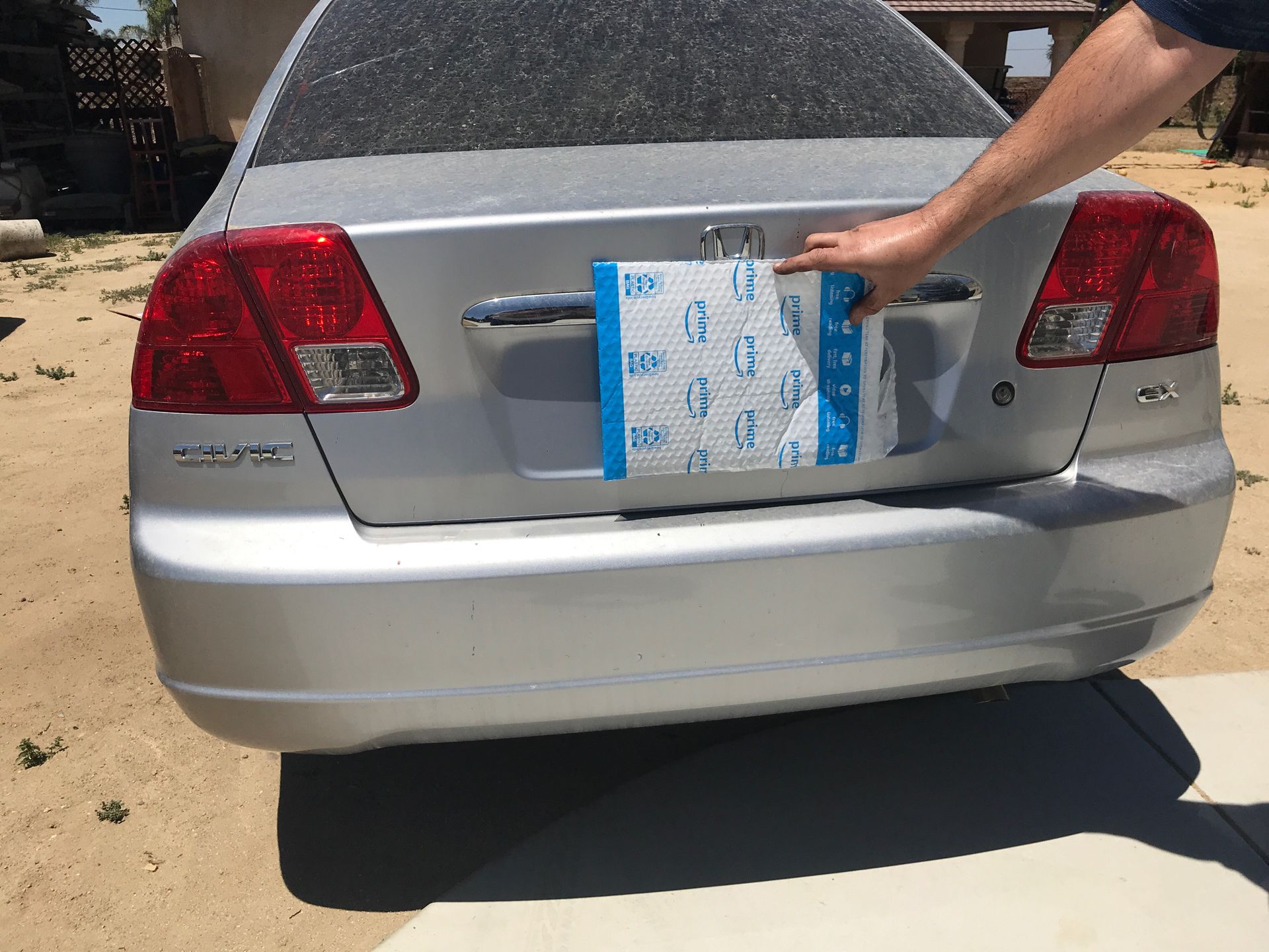 Rear bumper 2002 Honda Civic 4 door