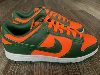 orange green dunks